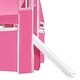 preview thumbnail 18 of 34, Playhouse Full Size Loft Bed with Tent and Tower,Spacious Under Bed Space for Kids Bedroom