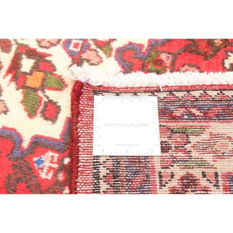 ECARPETGALLERY Hand-knotted Andelz Red Wool Rug - 3'6 x 4'11