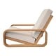 preview thumbnail 5 of 23, Christopher Knight Home - Outdoor Lounge Chair Acacia Wood with Beige Cushions