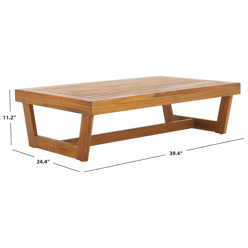 SAFAVIEH Outdoor Patio Furniture Dune Coffee Table - 39"W x 24"D x 11"H