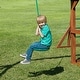 preview thumbnail 6 of 7, Gorilla Playsets Disc Swing with Rope - Green - 12" W x 12" D x 60" H