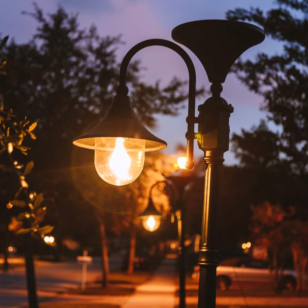 Everest Black Modern Solar LED Post Light w/ 3' Fitter (Head Only)