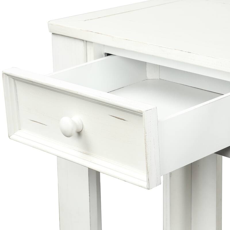 Modern Console Table/Sofa Table with Storage Drawers and Bottom Shelf for Entryway Hallway