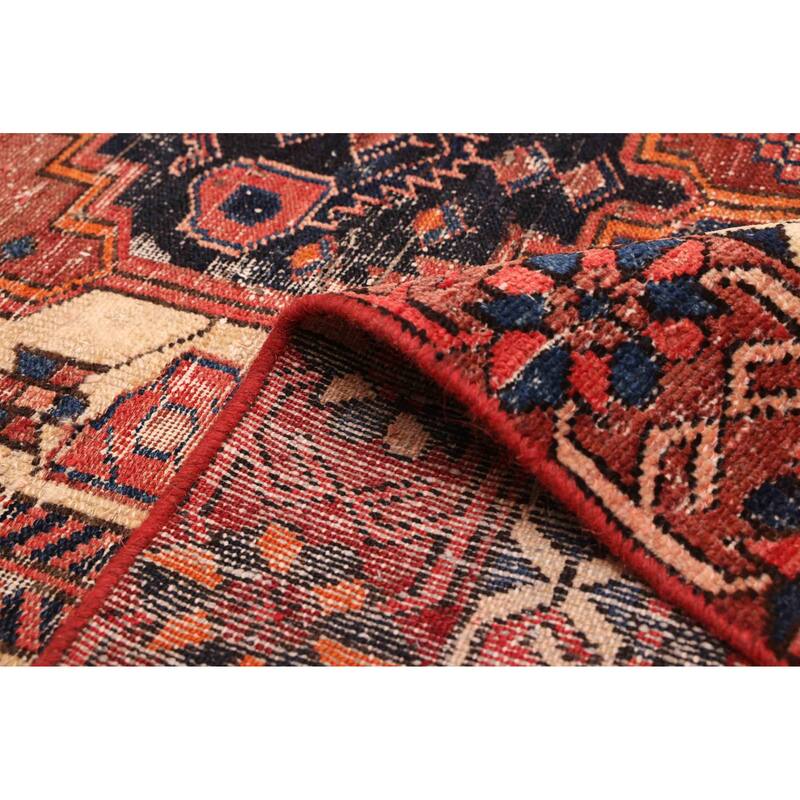 ECARPETGALLERY Hand-knotted Kayseri Vintage Red Wool Rug - 4'9 x 6'6