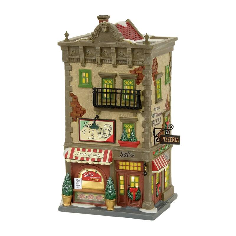 Department 56 Christmas In The City Sal's Pizza and Pasta Lighted Building - 4056623