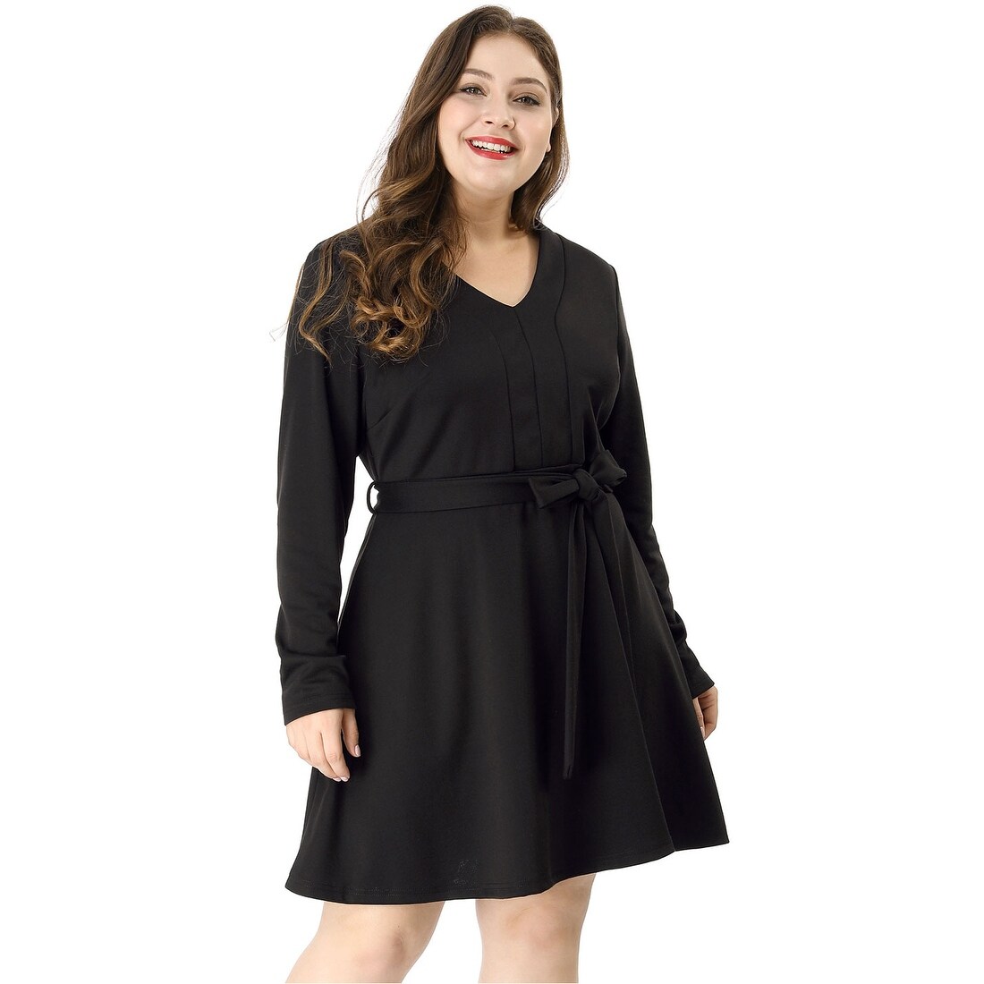 plus size above the knee dresses