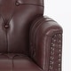 preview thumbnail 52 of 69, Tufted Vegan Leather Accent Chair Upholstered Armchair
