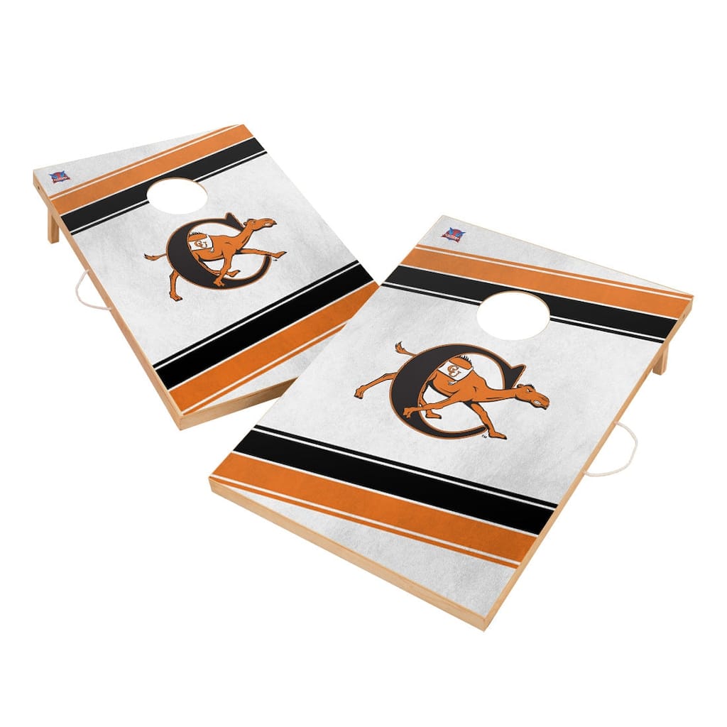 Campbell University Fighting Camel Regulation 2x4 Cornhole Set