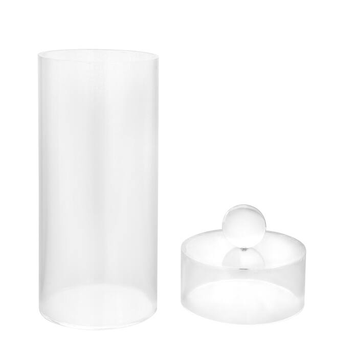 Acrylic Canister with Clear Ball Knob (3 sizes)