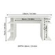 preview thumbnail 3 of 18, Madesa Large Modern Gaming Computer Desk 53 Inch with 5 Shelves Cable Management Student Study Home Office Gamer Desk