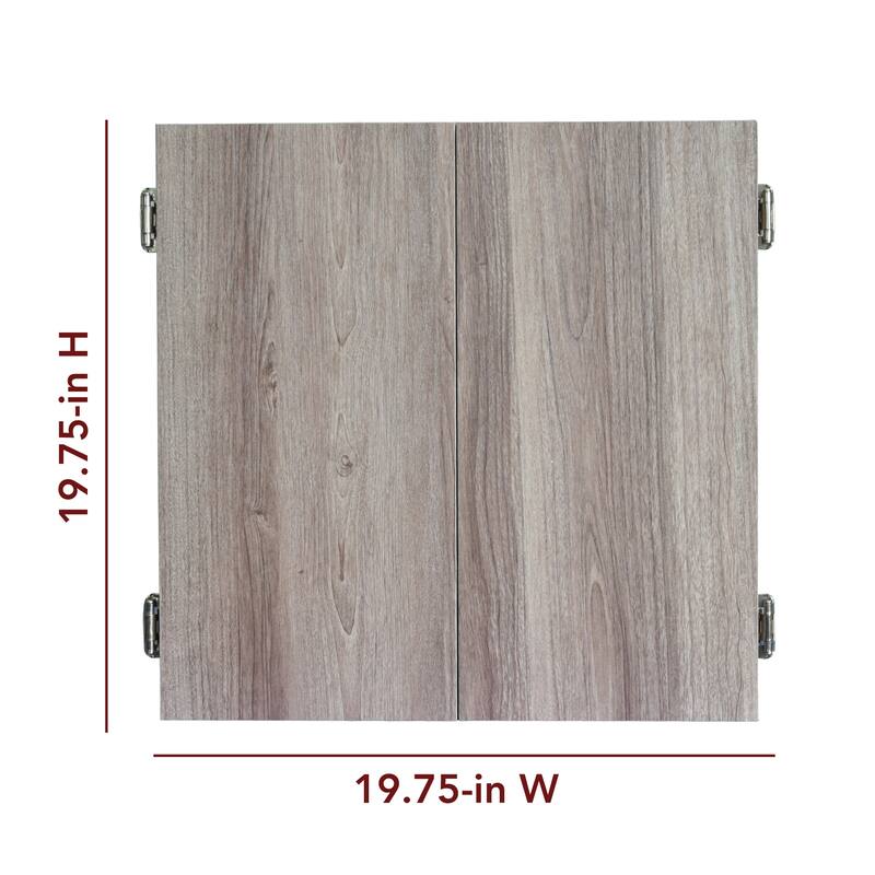 Hathaway Winchester Bristle Dartboard and Cabinet Set - Driftwood Finish