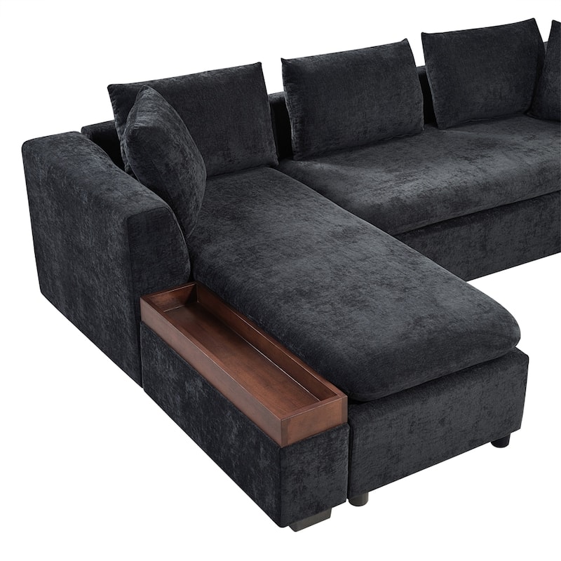 Sectional Sofa 93.7 Inch L-shaped Sofa Upholstered Sofa Couch