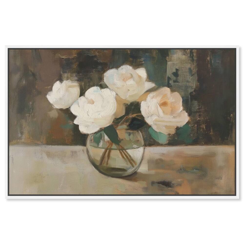 Creamy Cascade Cluster I Canvas by Art Remedy