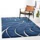 preview thumbnail 10 of 14, SAFAVIEH Florida Shag Sigtraud Abstract Waves 1.2-inch Thick Rug