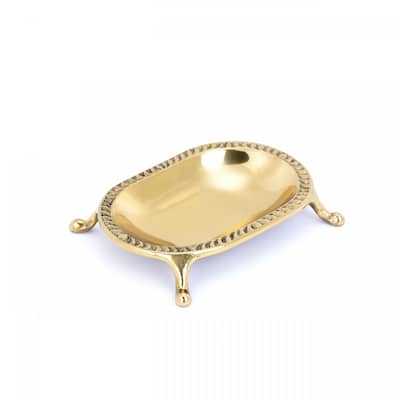 Soap Holder 4.63" x 3.25" Brass Soap Dish, Shower Bar Soap Holder for Shower with Classy Clawfoot Renovators Supply