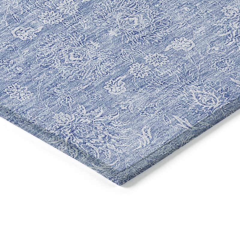 HomeRoots Floral Transitional Rectangle Outdoor Rug
