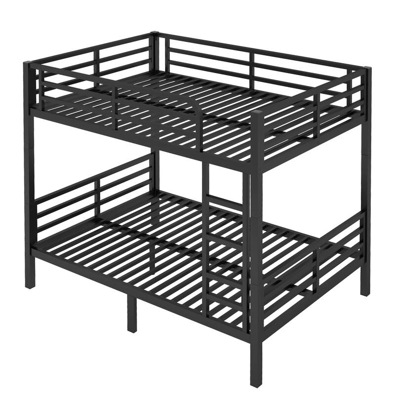 Metal Bunk Bed for Teens and Adults, Space-Saving Design, Noise Reduced