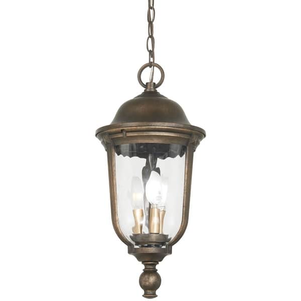 slide 2 of 7, The Great Outdoors Havenwood 3 Light 10" Wide Outdoor Taper Candle Tavira Bronze / Alder Silver