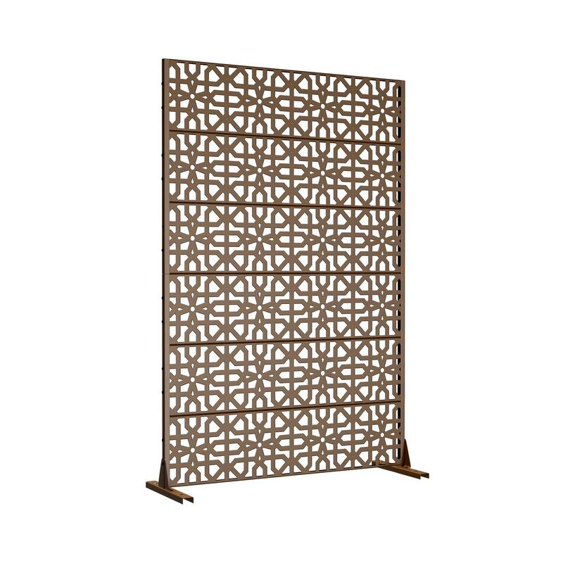 Dovelina 72'' x 47'' Privacy Metal Screen Fence Panel