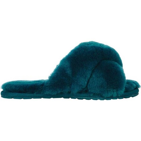 teal slippers