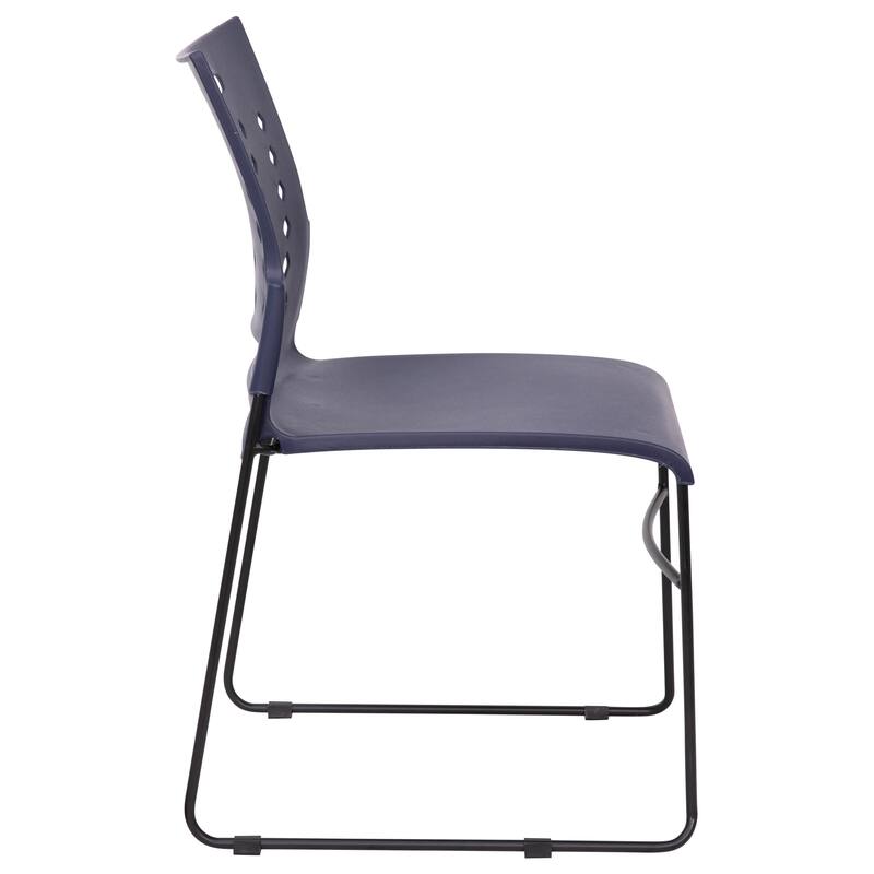 5 Pack HERCULES Series 881 lb. Capacity Sled Base Stack Chair with Air-Vent Back