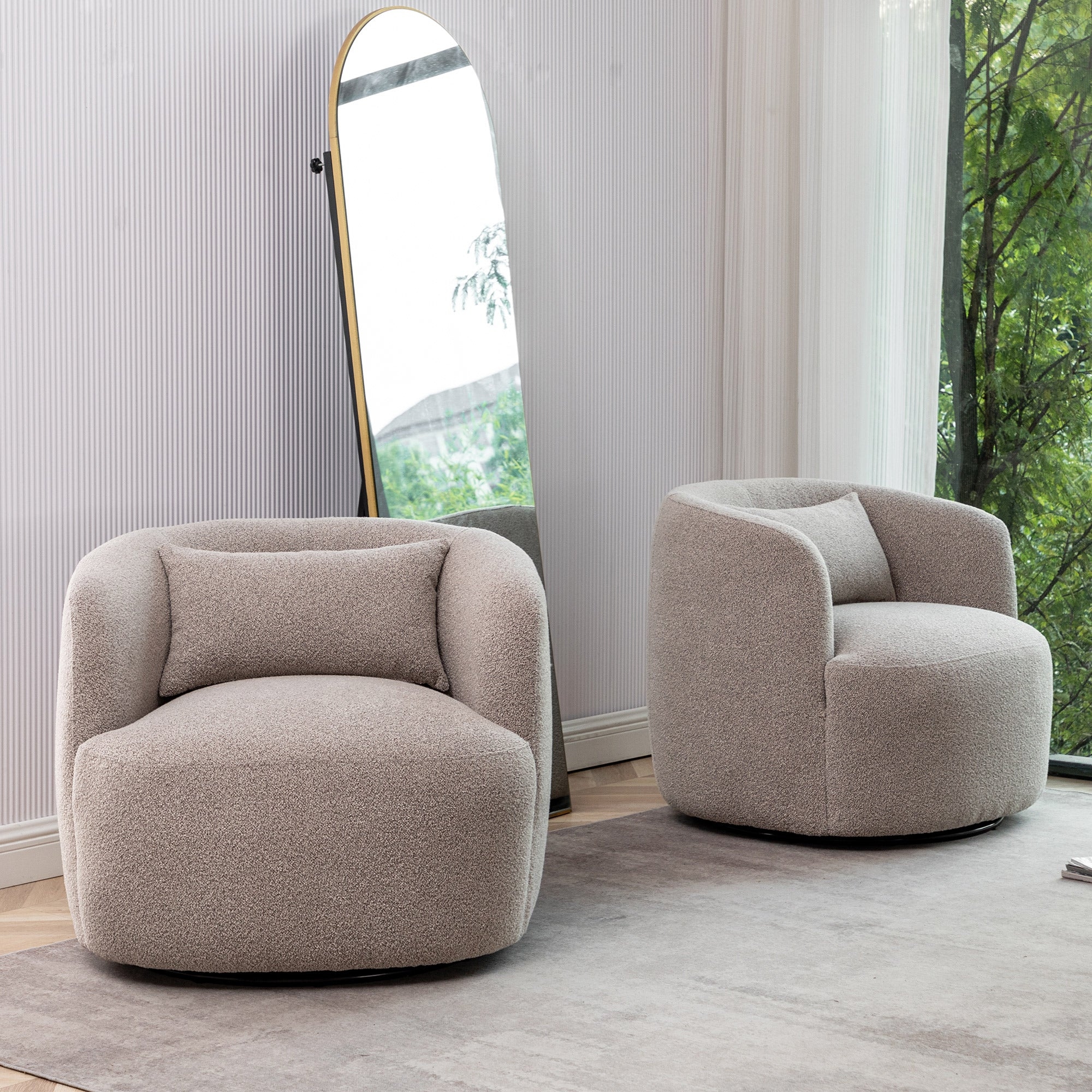 Hayek fabric best sale swivel armchair