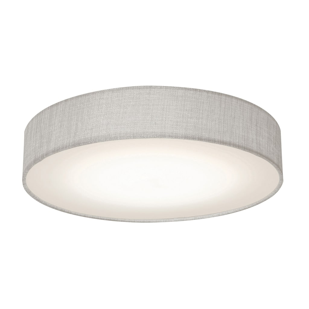 AFX Ashland LED Flush Mount - 12.5" Dia. - Grey Linen - 3000K/3500K/4000K