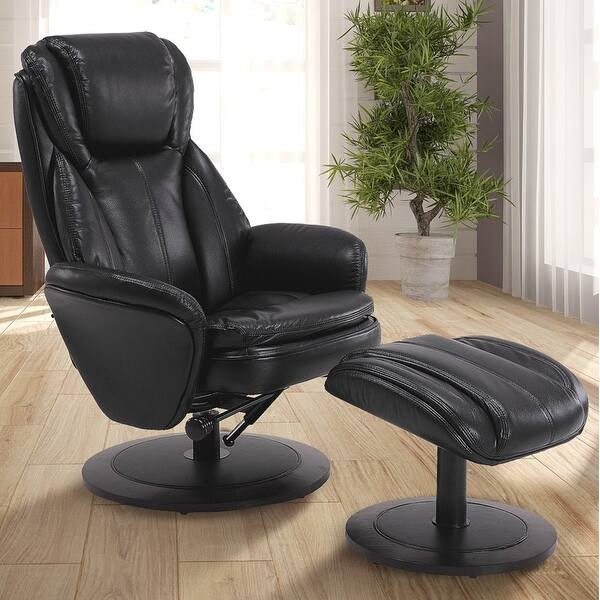 Shop Black Friday Deals On Relax R Nova Recliner Black Air Leather Overstock 31635214