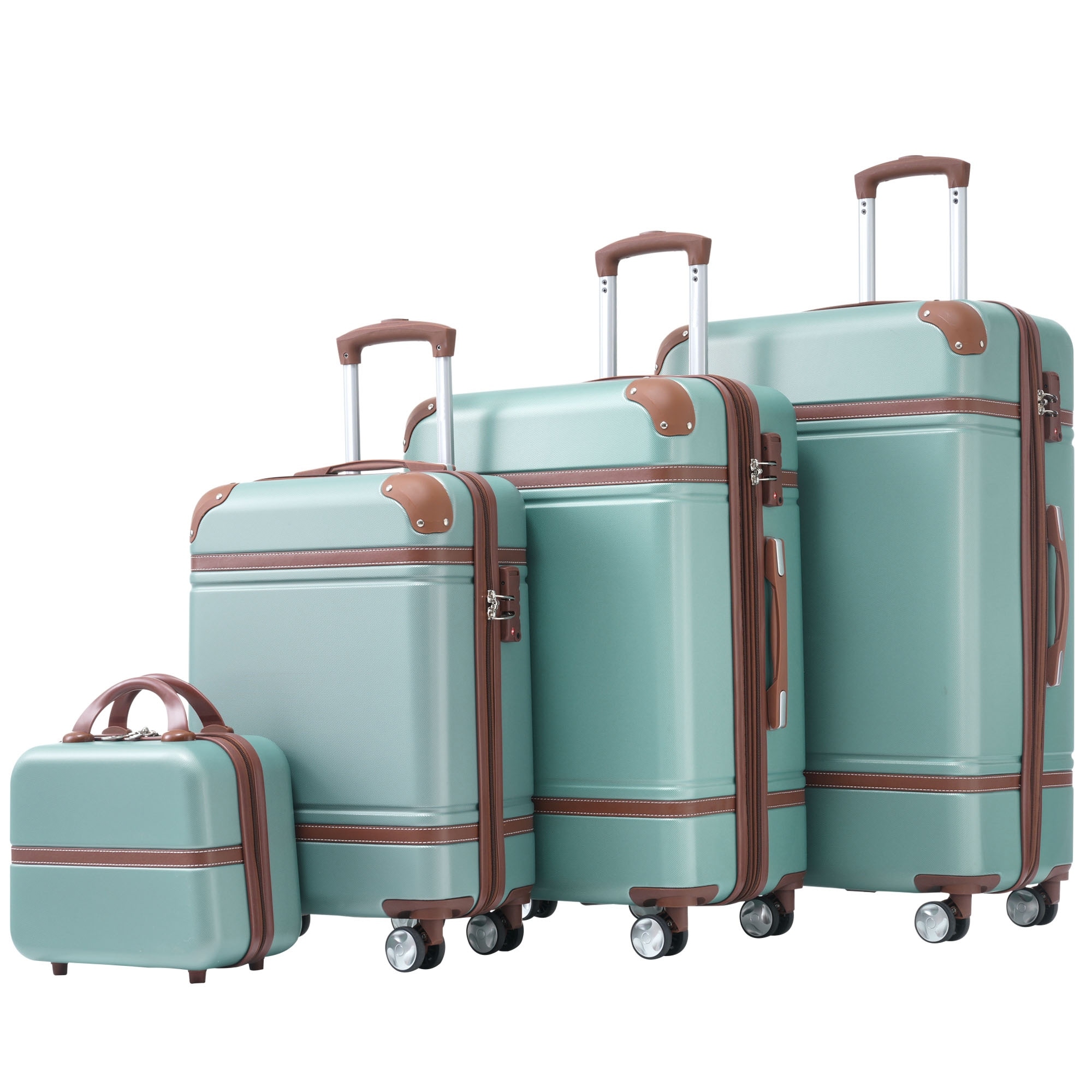 Luggage 4 Piece Set Suitcase Spinner Hardshell Lightweight TSA Lock