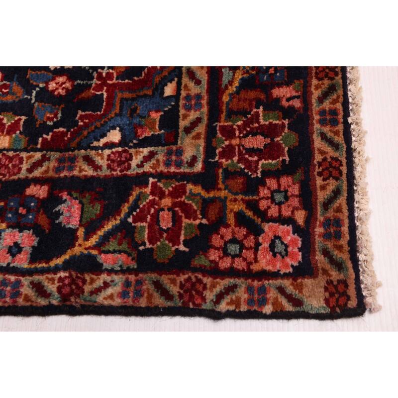 ECARPETGALLERY Hand-knotted Anatolian Vintage Dark Red Wool Rug - 3'7 x 10'4