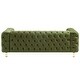 preview thumbnail 19 of 32, Keyser Modern Glam Tufted Velvet 3 Seater Sofa by Christopher Knight Home - 83.75" L x 34.50" W x 27.25" H