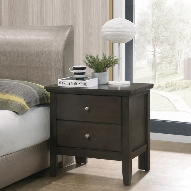 Nightstand outlet espresso finish