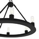 preview thumbnail 7 of 8, Hunter 18" Saddlewood 6-Light Chandelier, - Island, Entry, Dining Room - Wagon Wheel, Farmhouse, Industrial