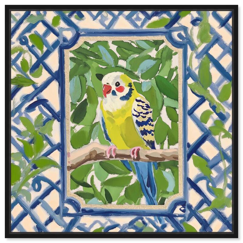 Garden Gate I Canvas by Art Remedy - Black - 20" x 20"