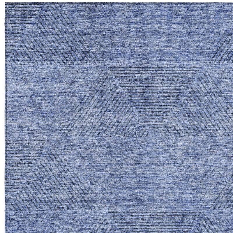 HomeRoots Geometric Transitional Rectangle Outdoor Rug