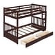 preview thumbnail 32 of 68, American Classic Traditional Style Twin-over-Twin Bunk Bed with Ladders and Two Storage Drawers