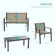 preview thumbnail 6 of 25, Bonosuki 4 Pieces Patio Furniture Sets Textilene Bistro Sets