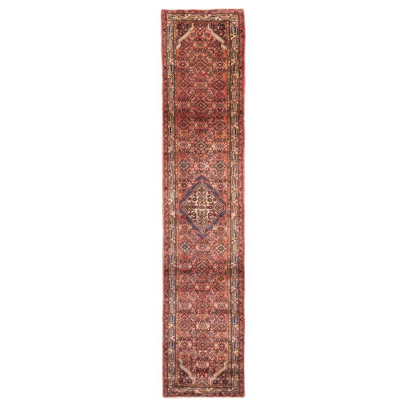 ECARPETGALLERY Hand-knotted Konya Anatolian Light Red Wool Rug - 2'6 x 13'0