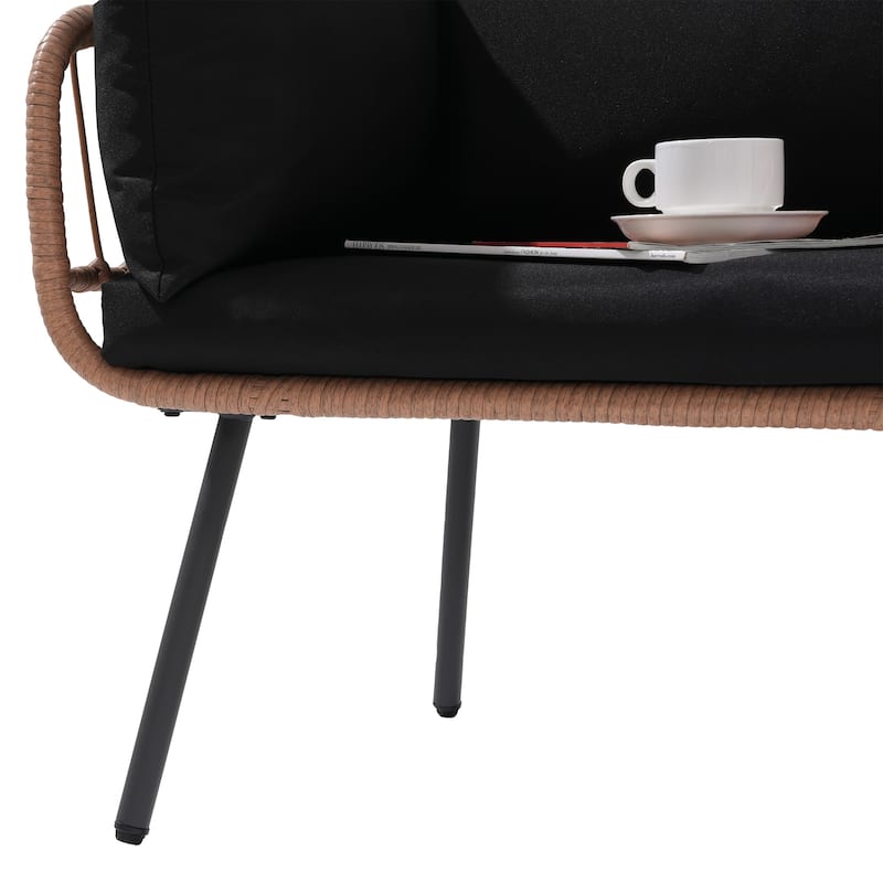 Outdoor Patio Furniture L-Shaped Sectional Sofa Set