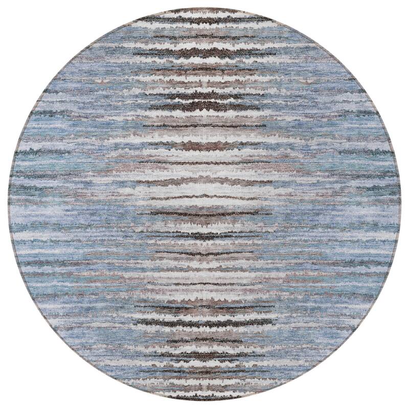 Altor Stripe Low Maintenance Refined Traditional Outdoor Rug