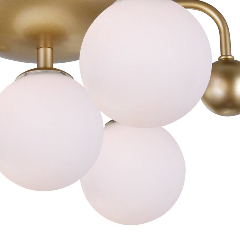 Element 4 Light Flush Mount With Sun Gold Finish - Sun Gold