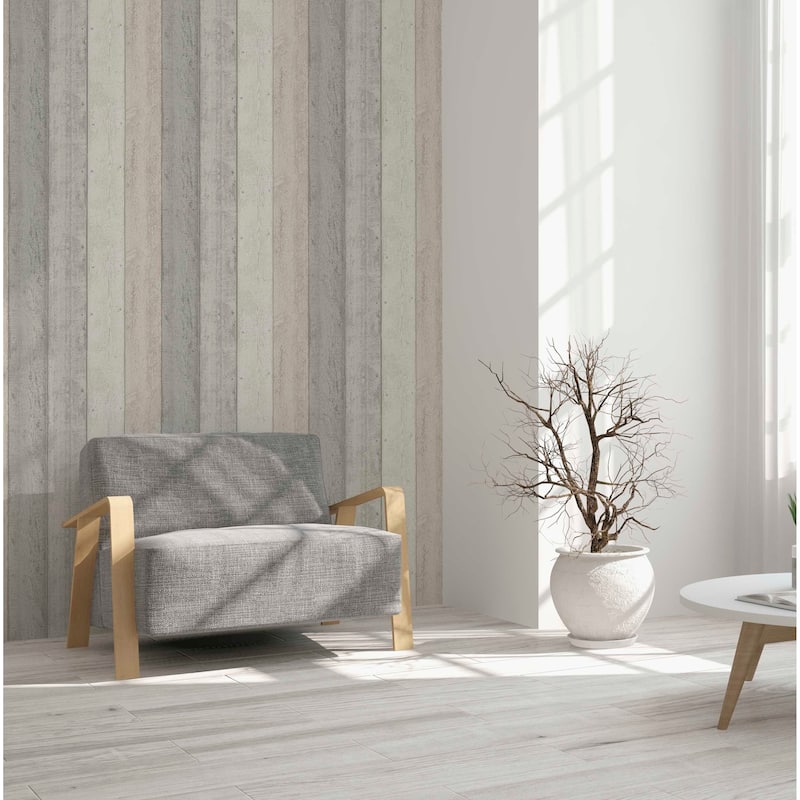 Arthouse Forrest Blush Wood Plank Wallpaper