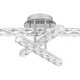 preview thumbnail 4 of 5, Comet Integrated LED Polished Chrome Semi-Flush Mount
