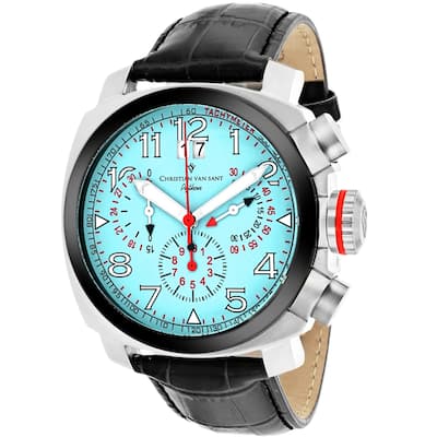 Christian Van Sant Men's Grand Python Blue Dial Watch - CV3AU10 - 6 (36)