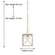 preview thumbnail 25 of 26, Acroma 1-light Farmhouse Rustic Rectangle Kitchen Island Pendant Light - 8 inches