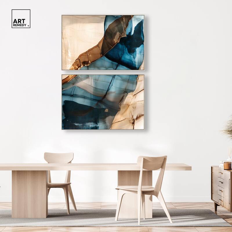 Glitch Aesthetic I Canvas Set of 2 by Art Remedy