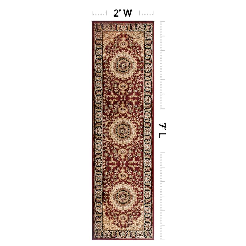 World Rug Gallery Traditional Oriental Medallion Area Rug
