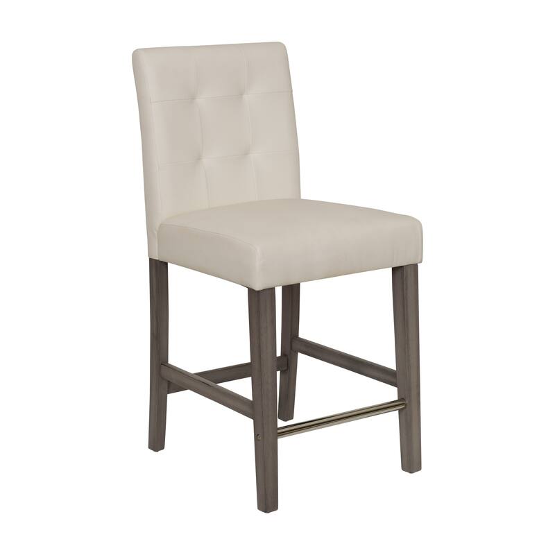Leila Upholstered 25" Counter Height Bar Stool