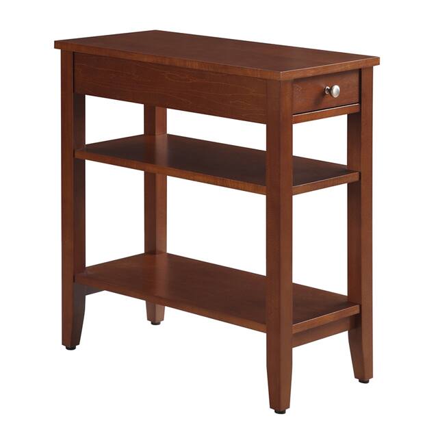 Copper Grove Aubrieta1 Drawer Chairside End Table with Shelves