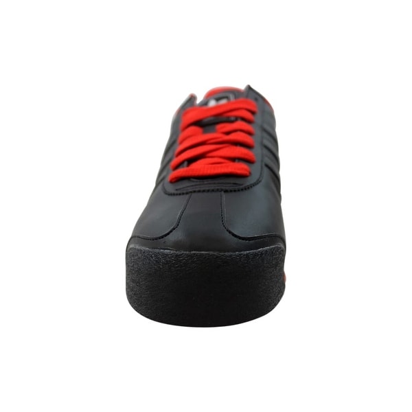 adidas samoa black & poppy red